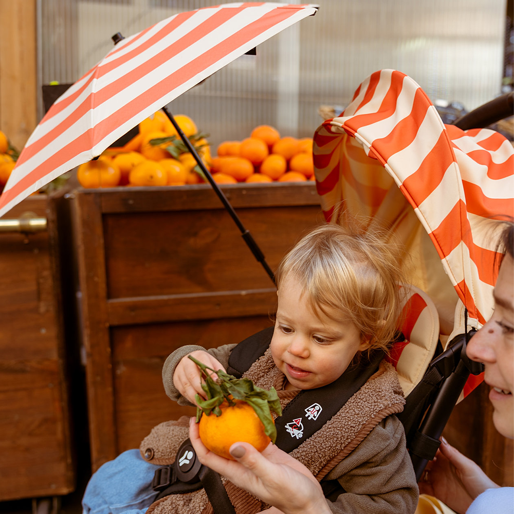 Stokke®  YOYO³ 6+ 'Riviera Collection' Summerkit mit Bezug, Sonnenschirm und Beach Bag Capri