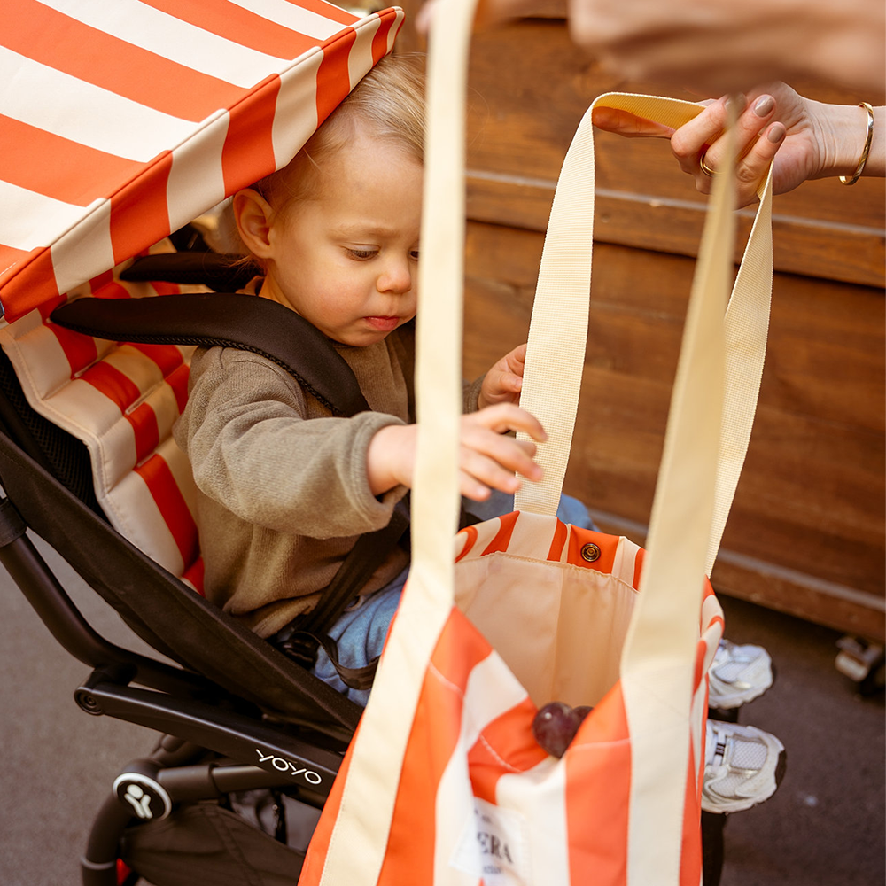 Stokke®  YOYO³ 6+ 'Riviera Collection' Summerkit mit Bezug, Sonnenschirm und Beach Bag Capri