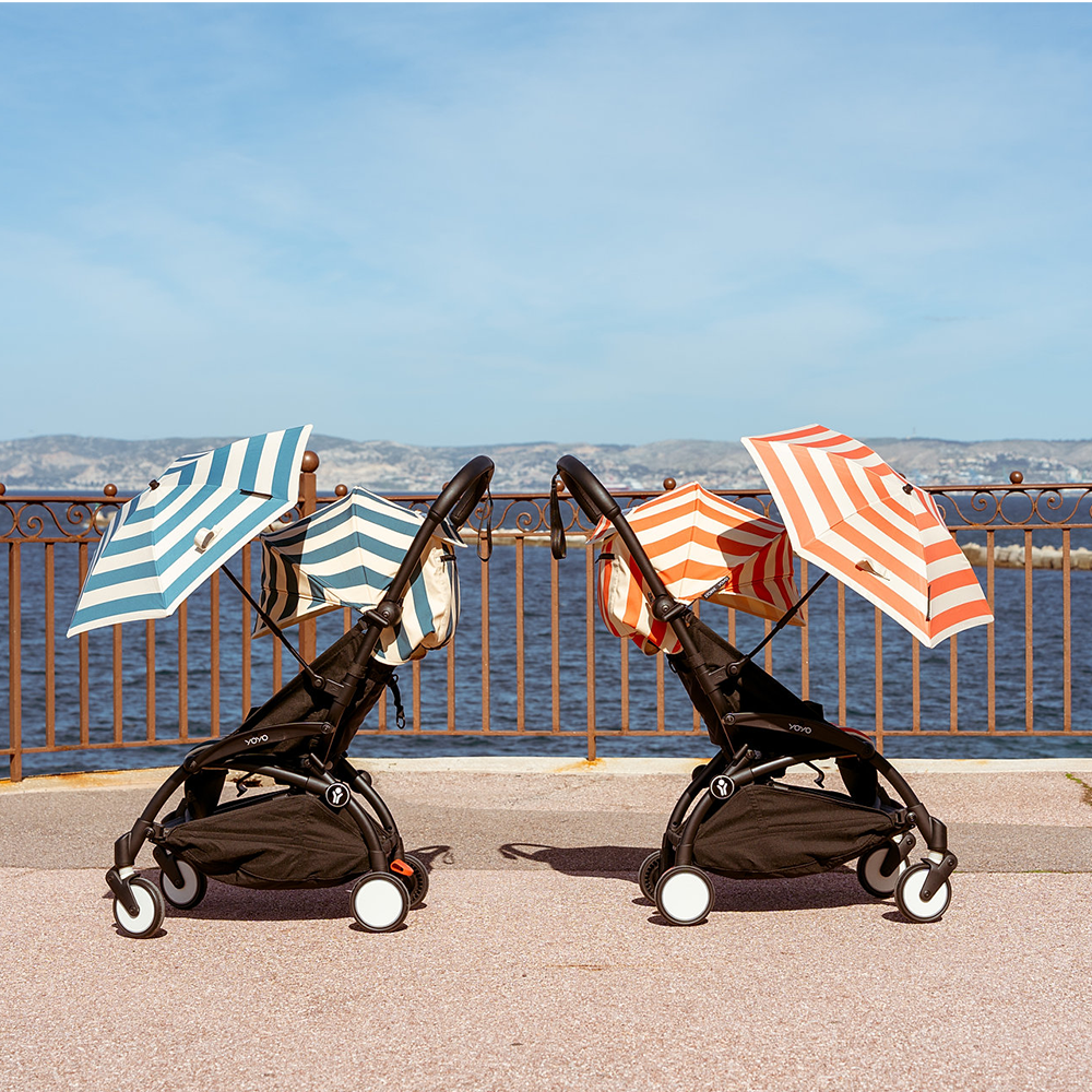 Stokke®  YOYO³ 6+ 'Riviera Collection' Summerkit mit Bezug, Sonnenschirm und Beach Bag Monaco