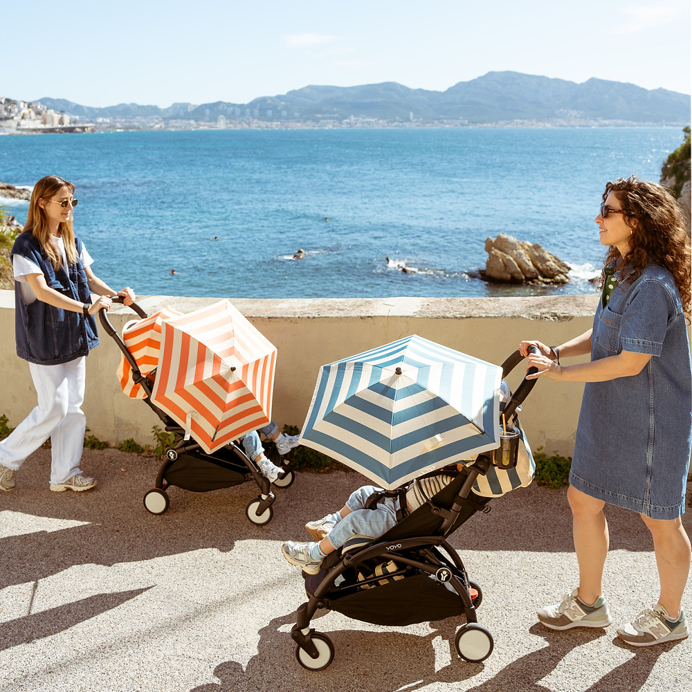 Stokke®  YOYO³ 6+ 'Riviera Collection' Summerkit mit Bezug, Sonnenschirm und Beach Bag Monaco