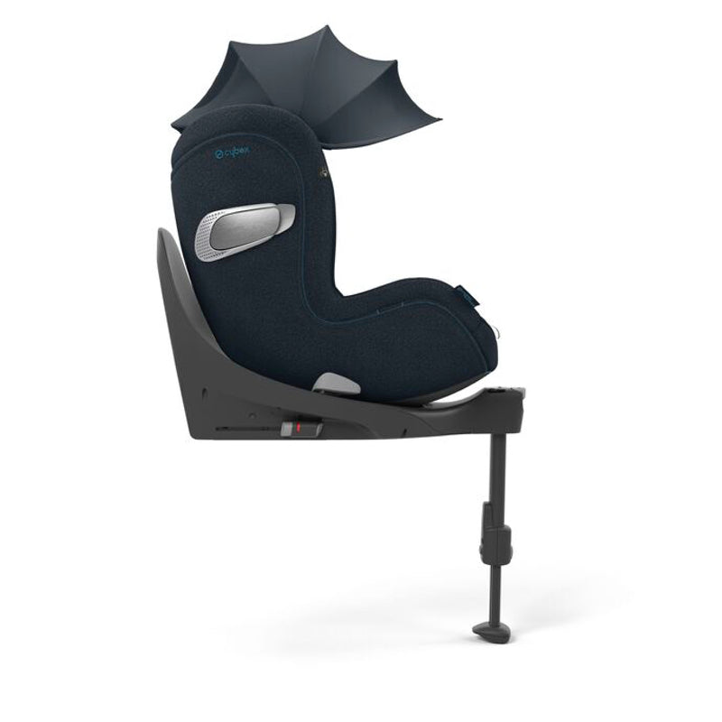 Cybex Sirona T Plus Nautical Blue Vorwärtsgerichtet mit Sonnendach
