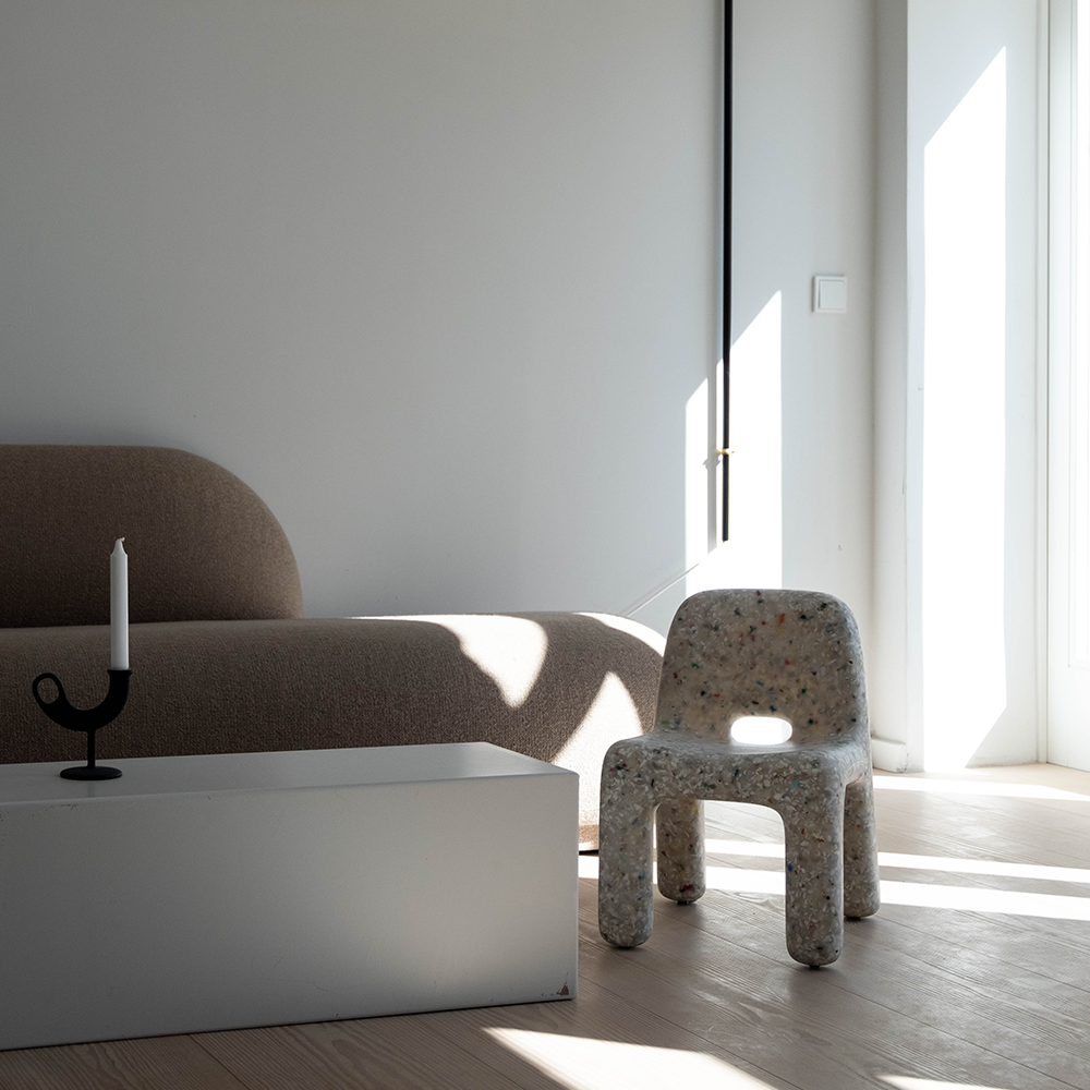 Chaise enfant EcoBirdy 'Charlie' blanc cassé