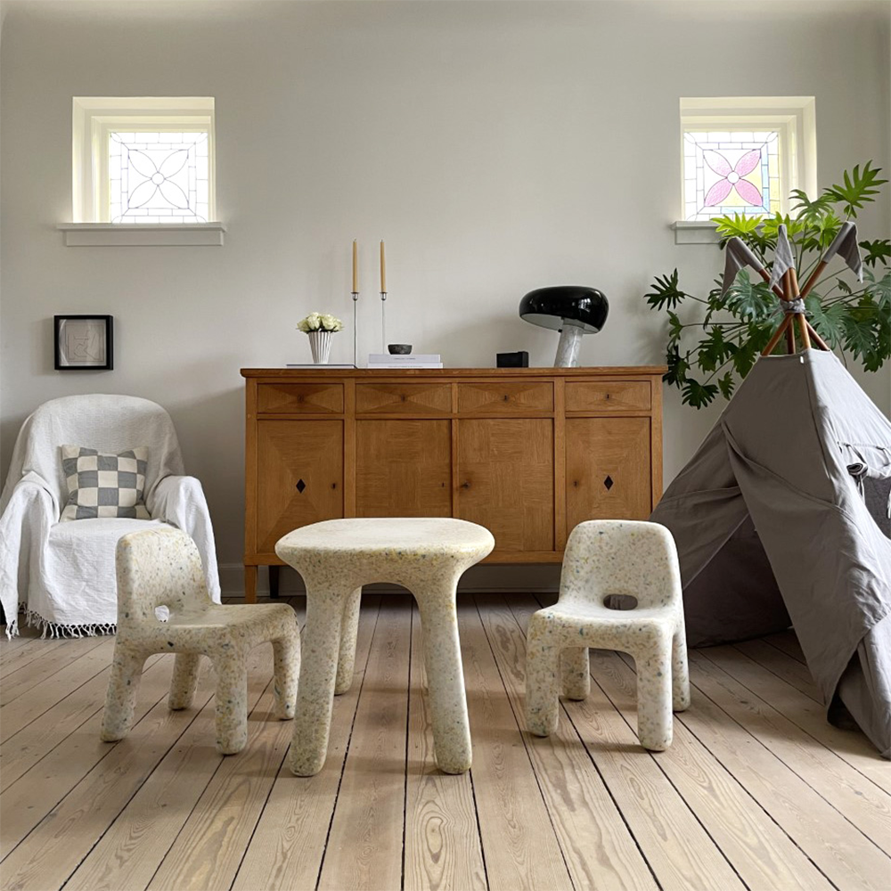 Table pour enfants EcoBirdy 'Luisa' Vanille