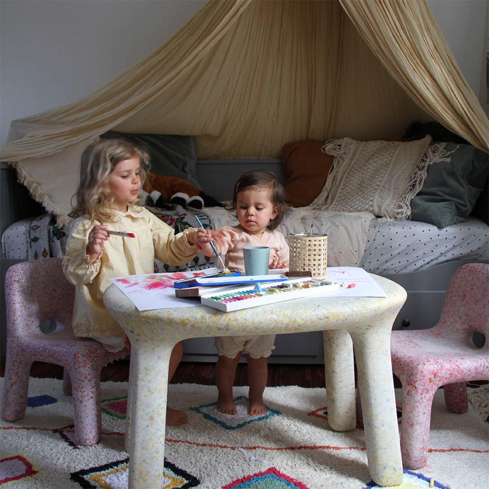Table pour enfants EcoBirdy 'Luisa' Vanille