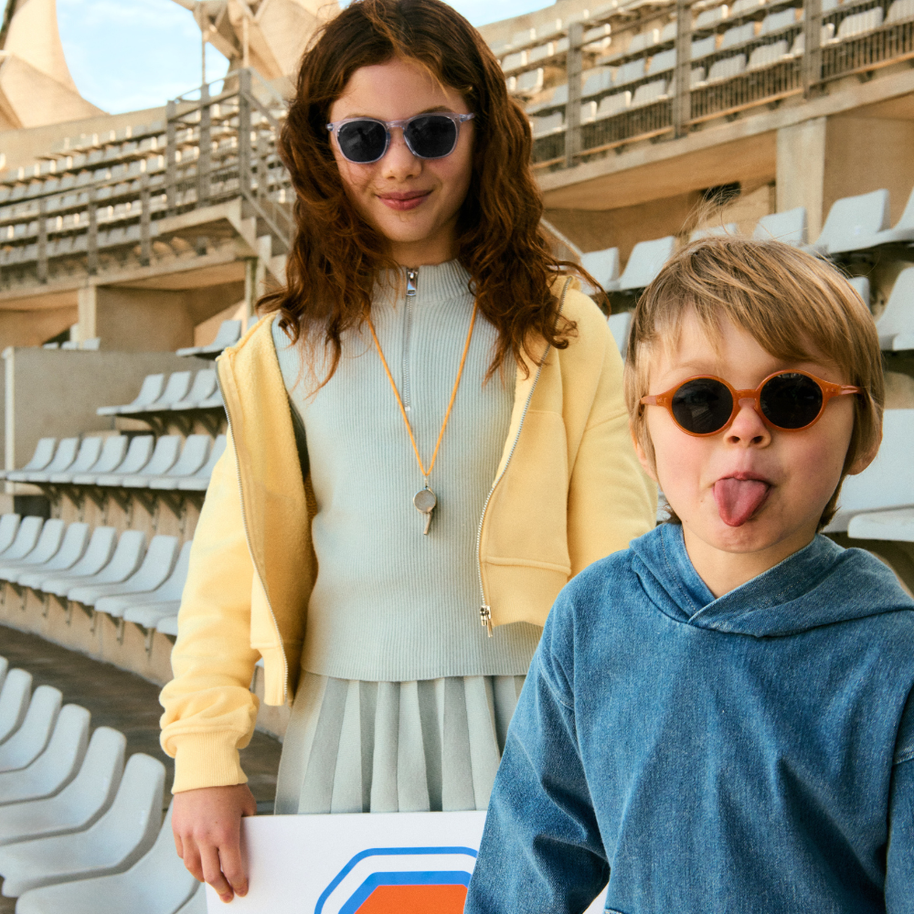 Izipizi Lunettes de soleil enfant « Stadium » #D 9-36 mois Orange Smash