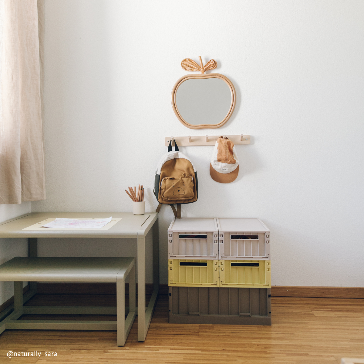 Kids Concept  Hakenleiste mit 5 Haken 'Saga'  Natur - Online MY SNOWFLAKE