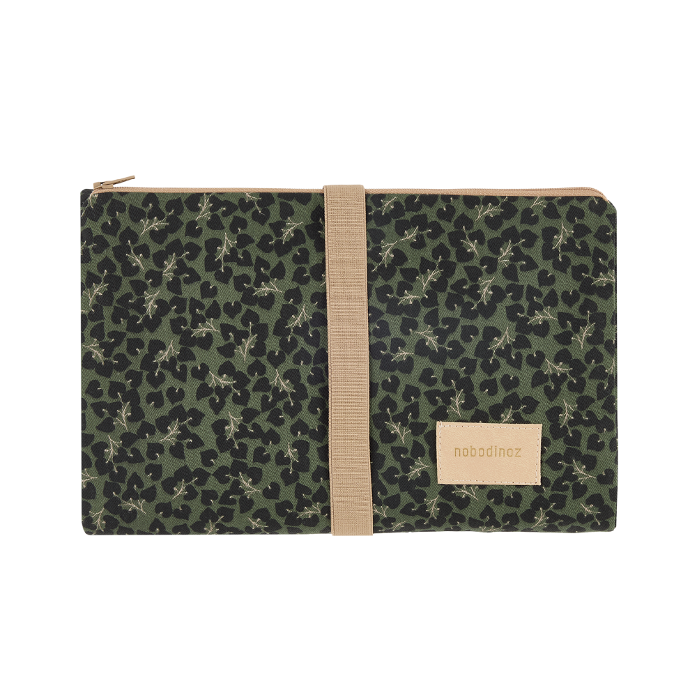 Nobodinoz Matelas à langer imperméable « Hyde Park » Forest Yumiko