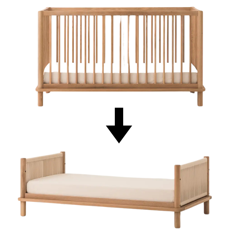 Nobodinoz Umbauset zum Juniorbett 70 x 140 'Latitude' Oak