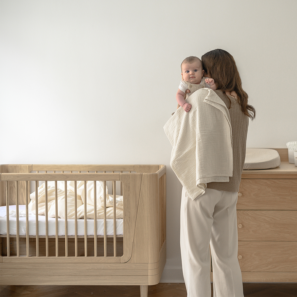 We Are Bitte Babybett 68 x 120 'Nature 2.0' Oak - Online MY SNOWFLAKE