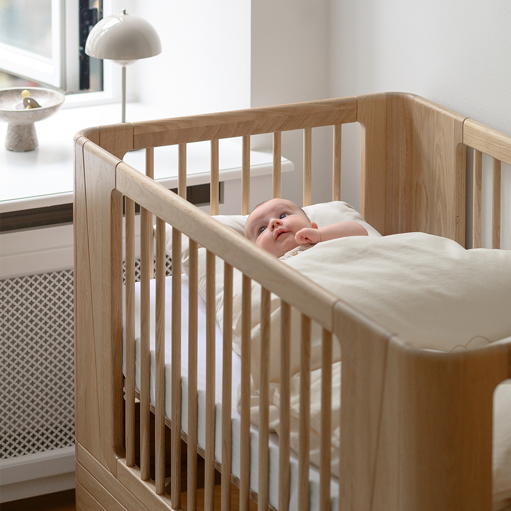 We Are Bitte Babybett 68 x 120 'Nature 2.0' Oak - Online MY SNOWFLAKE