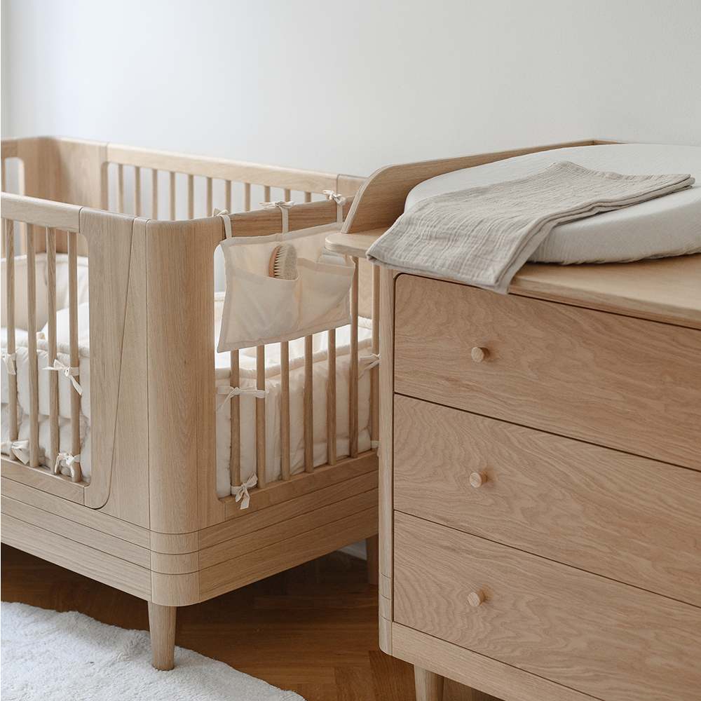 We Are Bitte Babybett 68 x 120 'Nature 2.0' Oak - Online MY SNOWFLAKE