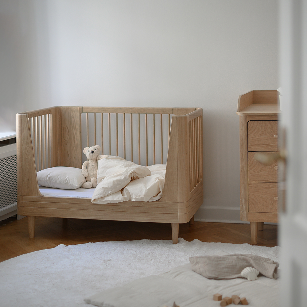 We Are Bitte Babybett 68 x 120 'Nature 2.0' Oak - Online MY SNOWFLAKE