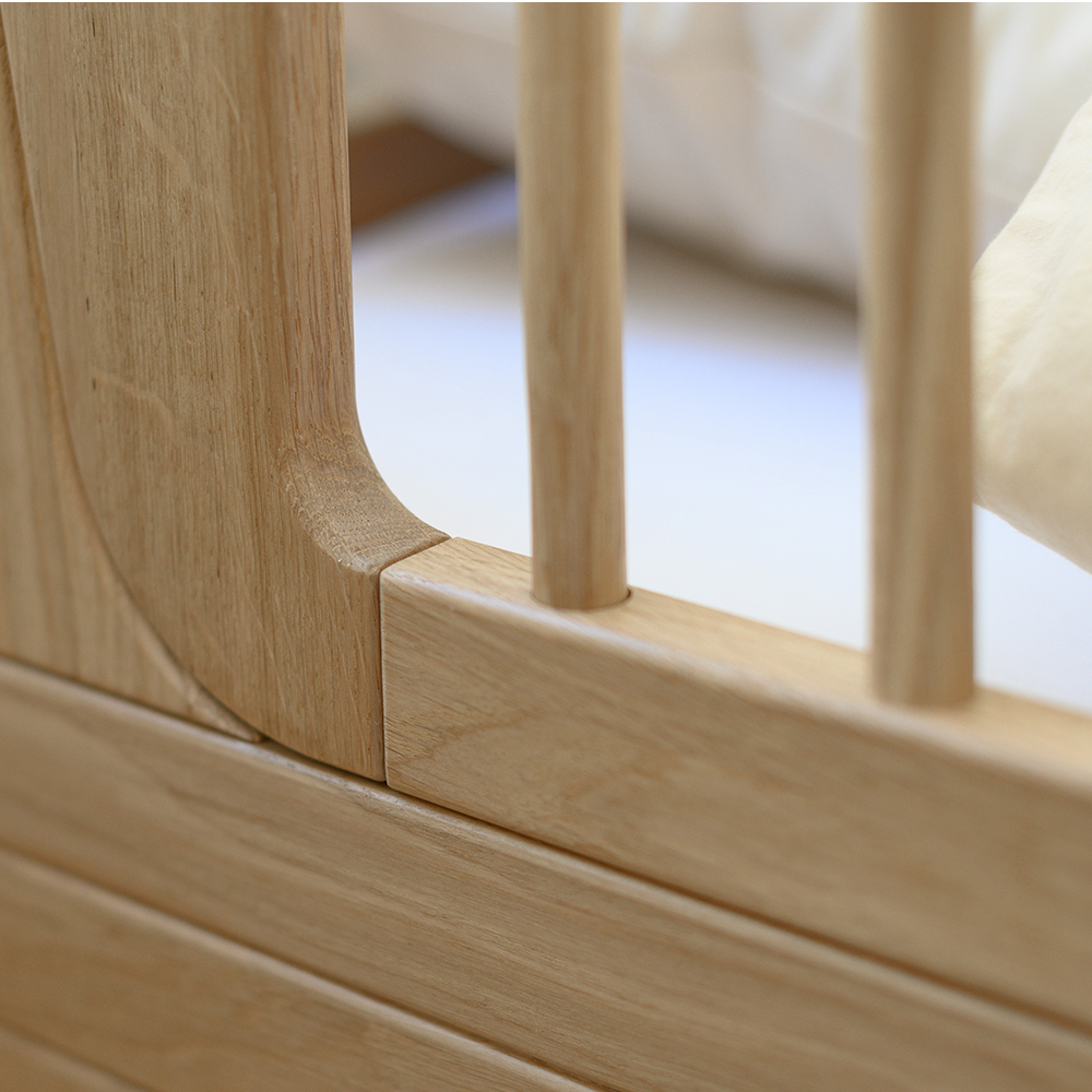 We Are Bitte Babybett 68 x 120 'Nature 2.0' Oak - Online MY SNOWFLAKE