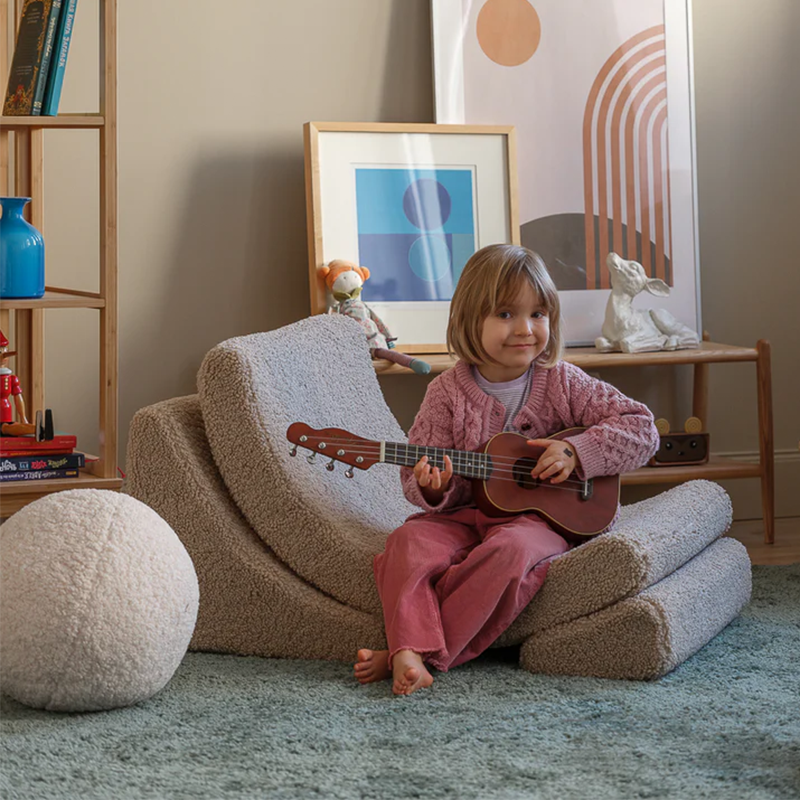 Wigiwama Fauteuil de jeu « Moon Chair » Biscuit