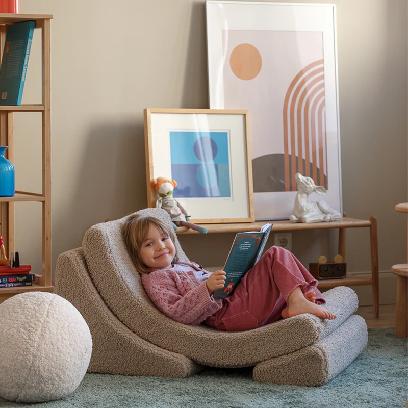 Wigiwama Fauteuil de jeu « Moon Chair » Biscuit