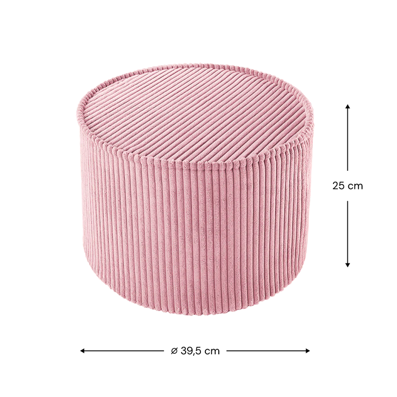 Wigiwama Pouffe Pink Mousse