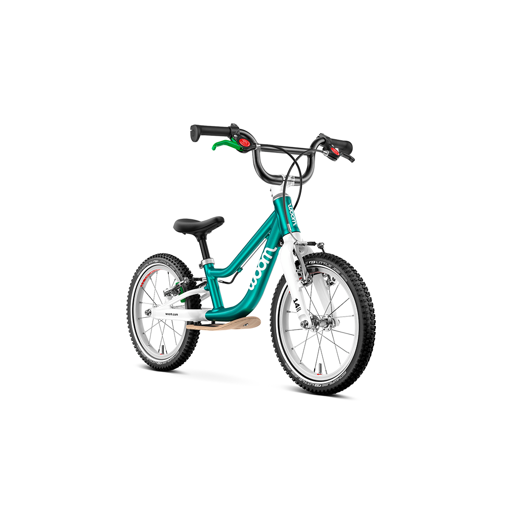 Woom GO 1  Plus Laufrad Metallic Turquoise