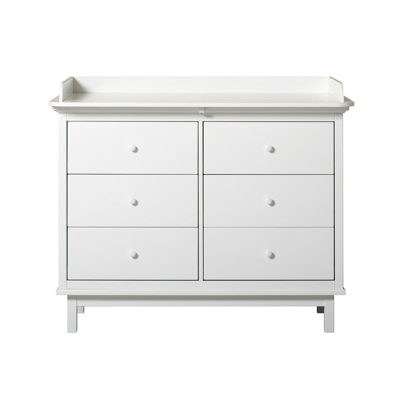 Oliver Furniture Seaside Changing Unit with 6 Drawers White