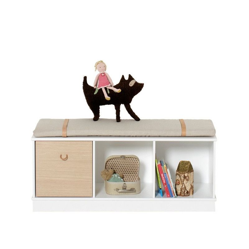 Oliver Furniture <br/> 2 Holzkisten für Regal Wood <br/> Weiss/Eiche,Regale, Oliver Furniture - SNOWFLAKE kindermöbel concept store