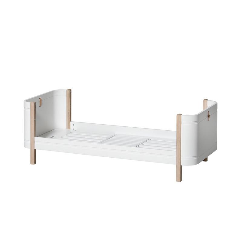 Oliver Furniture <br/> Babybett (und Kinderbett) Wood Mini+ <br/> Weiss/Eiche,Babybetten, Oliver Furniture - SNOWFLAKE kindermöbel concept store
