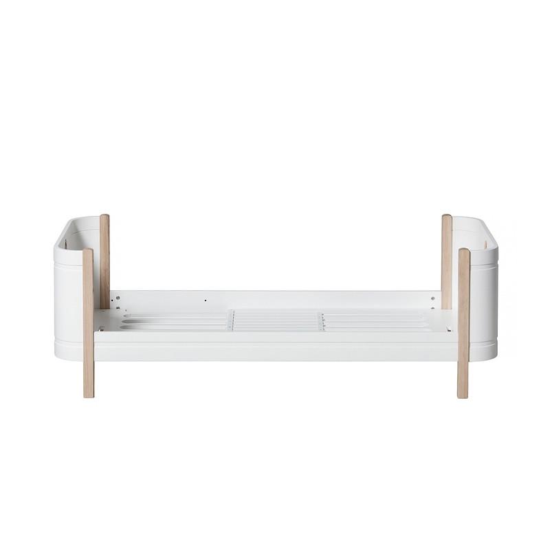 Oliver Furniture <br/> Babybett (und Kinderbett) Wood Mini+ <br/> Weiss/Eiche,Babybetten, Oliver Furniture - SNOWFLAKE kindermöbel concept store