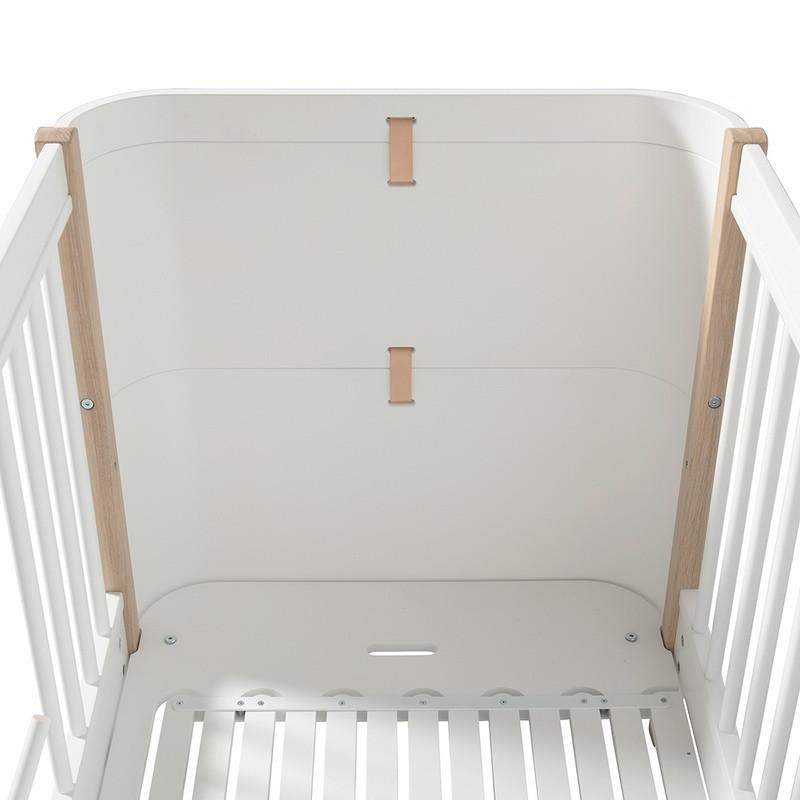 Oliver Furniture <br/> Babybett (und Kinderbett) Wood Mini+ <br/> Weiss/Eiche,Babybetten, Oliver Furniture - SNOWFLAKE kindermöbel concept store