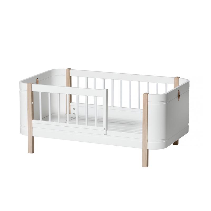 Oliver Furniture <br/> Babybett (und Kinderbett) Wood Mini+ <br/> Weiss/Eiche,Babybetten, Oliver Furniture - SNOWFLAKE kindermöbel concept store