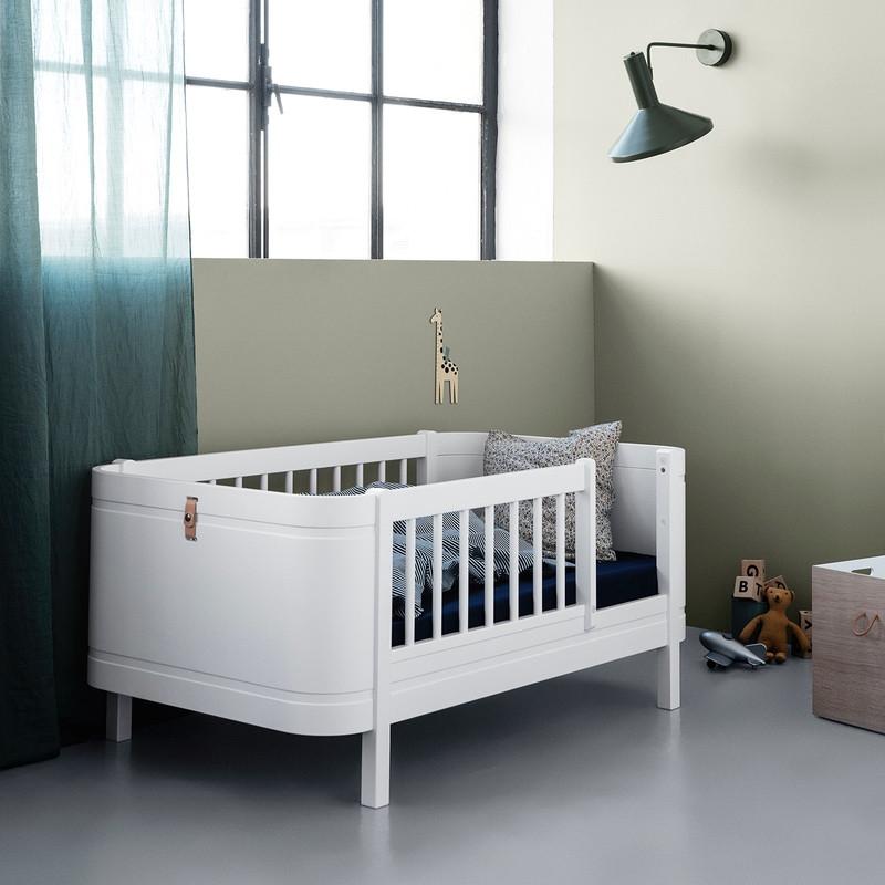 Oliver Furniture <br/> Babybett (und Kinderbett) Wood Mini+ <br/> Weiss,Babybetten, Oliver Furniture - SNOWFLAKE kindermöbel concept store