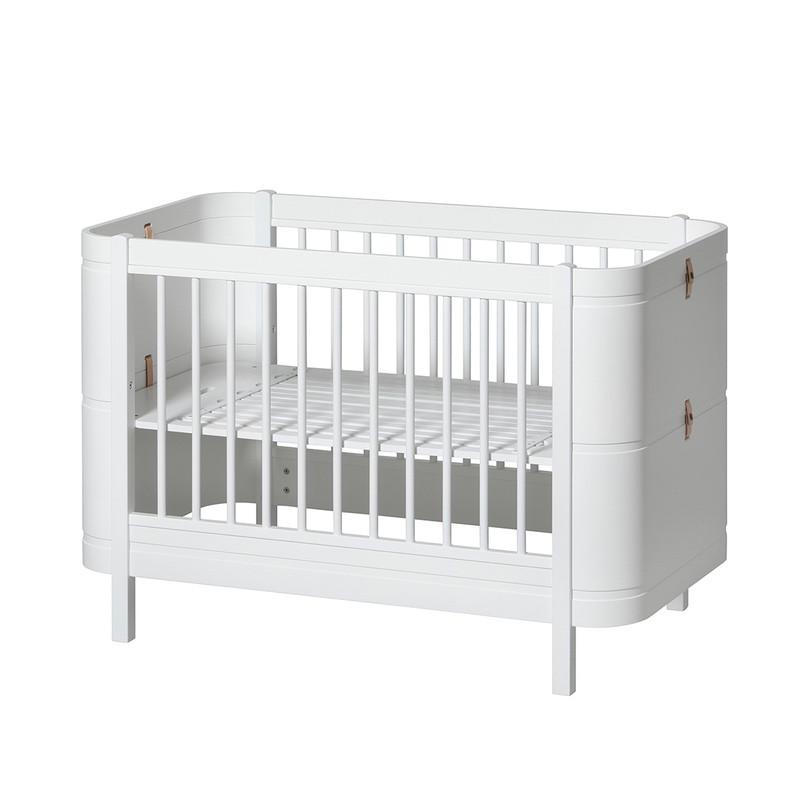 Oliver Furniture <br/> Babybett (und Kinderbett) Wood Mini+ <br/> Weiss,Babybetten, Oliver Furniture - SNOWFLAKE kindermöbel concept store
