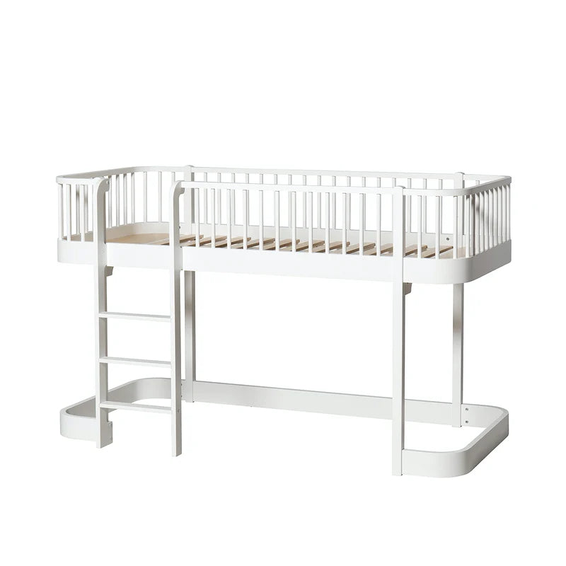 Oliver Furniture  Original Halbhohes Hochbett Wood 90 x 200 cm Weiss - Online MY SNOWFLAKE
