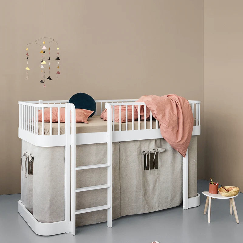 Oliver Furniture  Original Halbhohes Hochbett Wood 90 x 200 cm Weiss - Online MY SNOWFLAKE