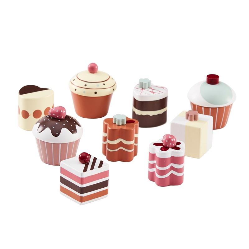 Kids Concept  Pralinen & Cupcake Gebäck Set 9-teilig  Bunt - Online MY SNOWFLAKE
