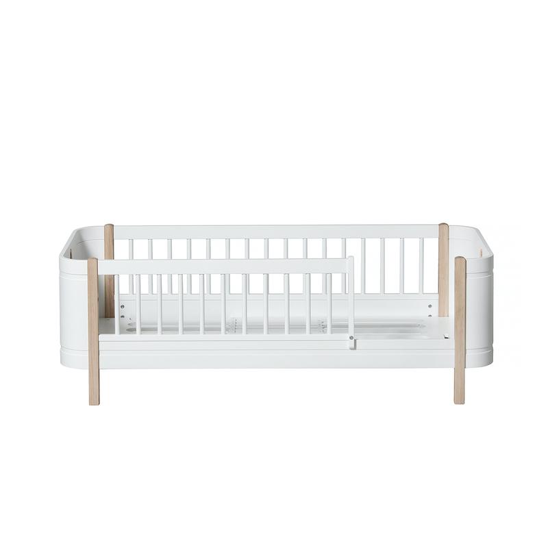 Oliver Furniture Kit de conversion lit superposé mi-hauteur Wood Mini+ en 2 lits junior Blanc/Chêne