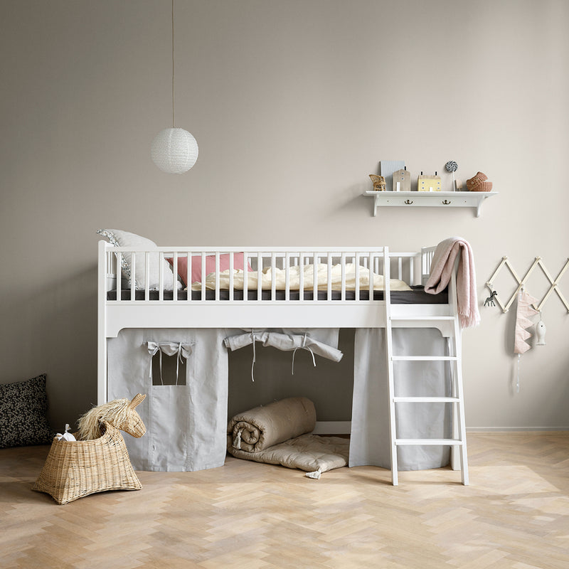 Oliver Furniture  Seaside Classic Halbhohes Hochbett 90 x 200 cm  Weiss - Online MY SNOWFLAKE