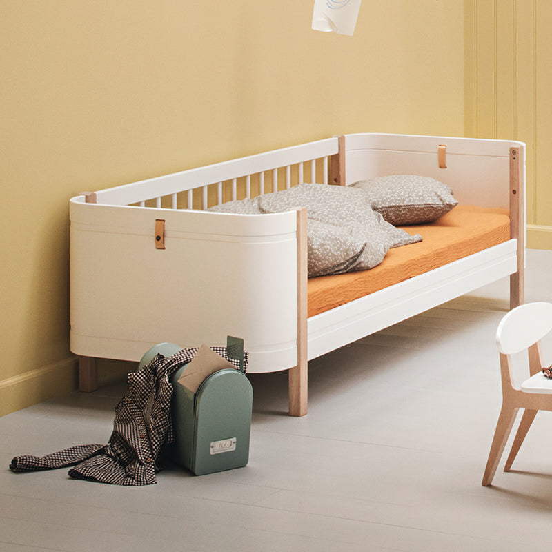 Oliver Furniture  Umbauset Wood Mini+ halbhohes Hochbett zum Juniorbett  Weiss/Eiche - Online MY SNOWFLAKE