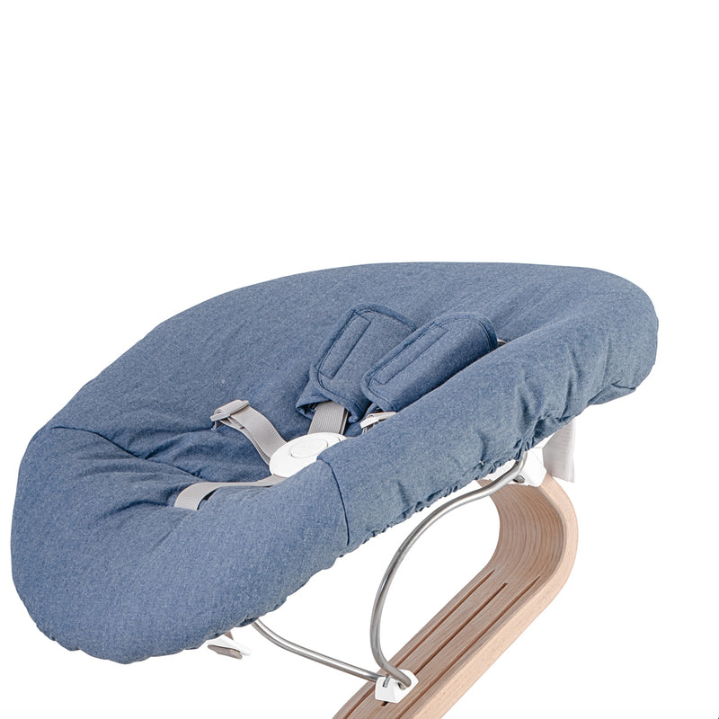 Stokke® Housse de matelas réversible pour Nomi Baby Set Chambray/Striped