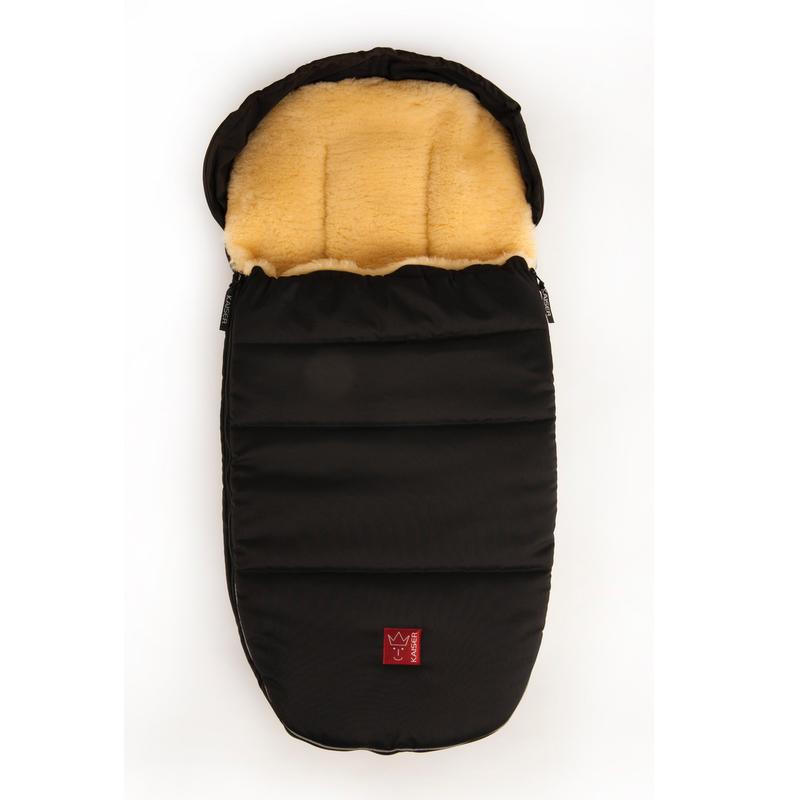 Kaiser Lambskin Stroller Footmuff Lenny Black