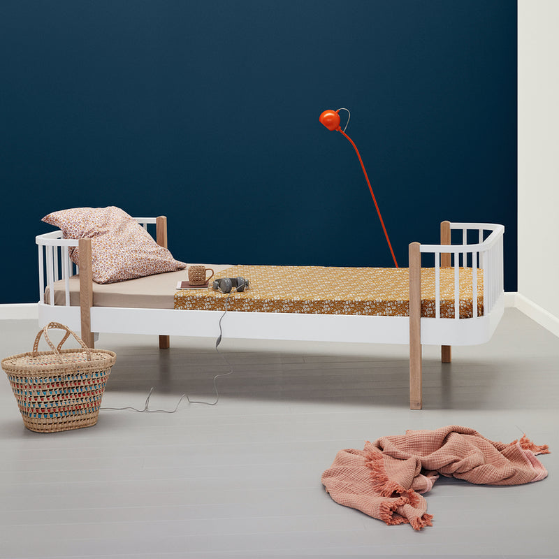Oliver Furniture  Original Einzelbett Wood 90 x 200 cm  Weiss/Eiche - Online MY SNOWFLAKE
