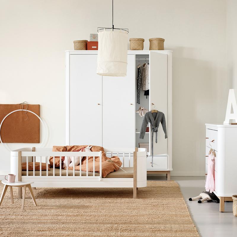 Oliver Furniture  Umbauset Wood Mini+ halbhohes Hochbett zum Juniorbett  Weiss/Eiche - Online MY SNOWFLAKE