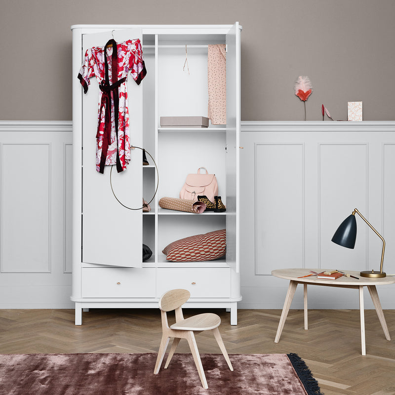 Oliver Furniture  Wood Kleiderschrank 2-türig  Weiss - Online MY SNOWFLAKE