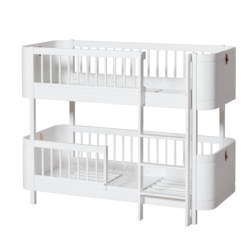 Oliver Furniture  Umbauset Wood  Mini+ Juniorbett zum halbhohen Etagenbett  Weiss