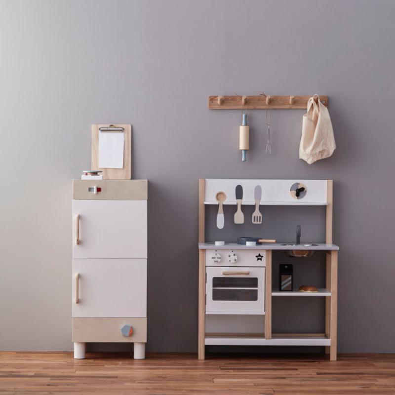 Kids Concept  Holz Kühlschrank  Natur/Weiss - Online MY SNOWFLAKE