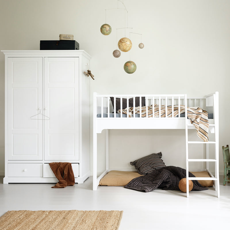 Oliver Furniture  Seaside Kleiderschrank 2-türig  Weiss - Online MY SNOWFLAKE