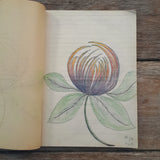 Fantasieblumen und Symbole Zeichenheft