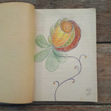 Fantasieblumen und Symbole Zeichenheft