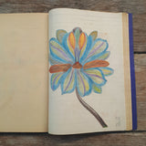 Fantasieblumen und Symbole Zeichenheft