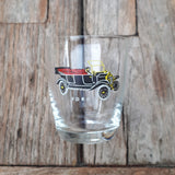 Gläser mit Oldtimer Motiven, 3 Stück