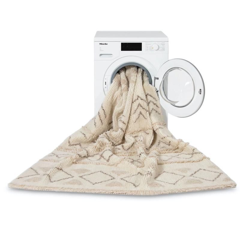 Lorena Canals  Baumwollteppich Kaarol Earth waschbar  Beige/Natur - Online MY SNOWFLAKE