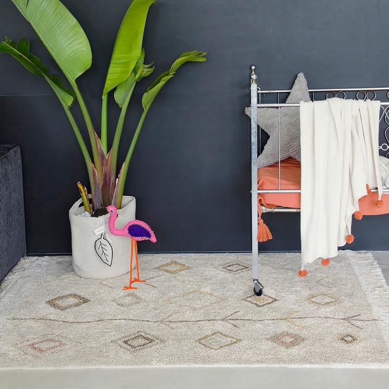 Lorena Canals  Baumwollteppich Kaarol Earth waschbar  Beige/Natur - Online MY SNOWFLAKE