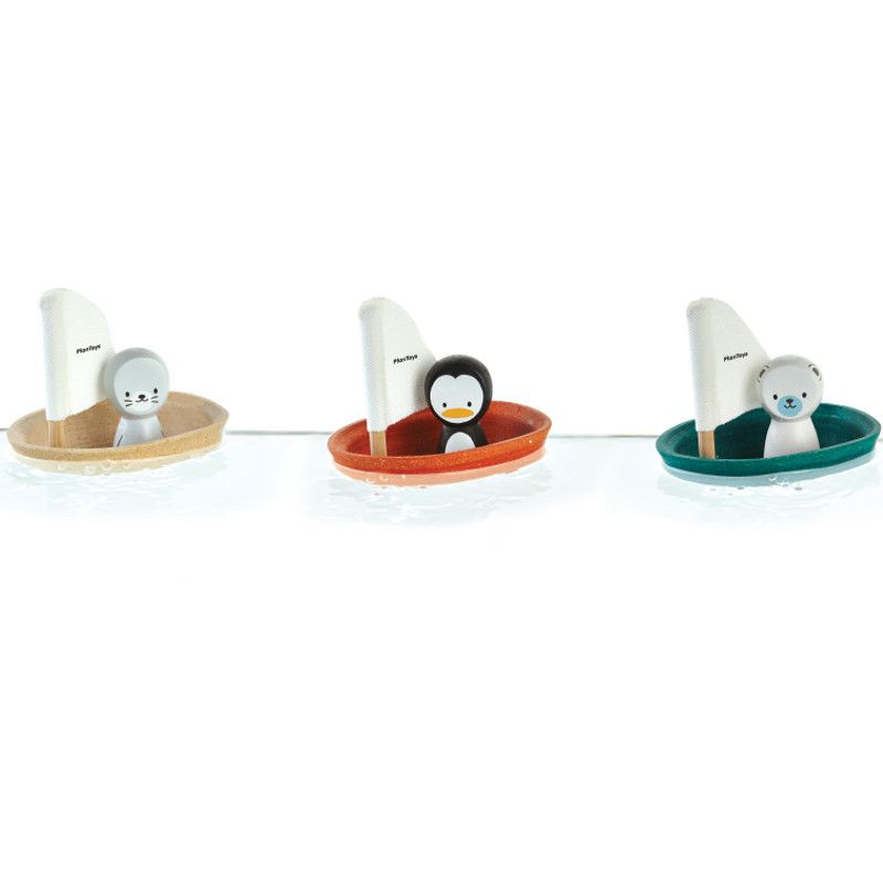PlanToys <br/> Segelboot Pinguin <br/> Orange,Spielsachen, PlanToys - SNOWFLAKE kindermöbel concept store